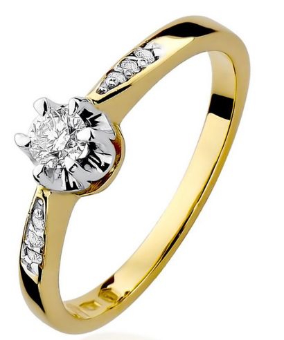 Prsten Bonore - Zlato 585 - Diamant 0,2 Ct
