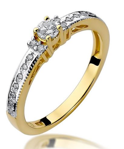 Prsten Bonore - Zlato 585 - Diamant 0,13 Ct