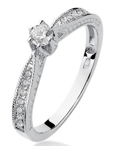 Prsten Bonore - Bílé Zlato 585 - Diamant 0,15 Ct