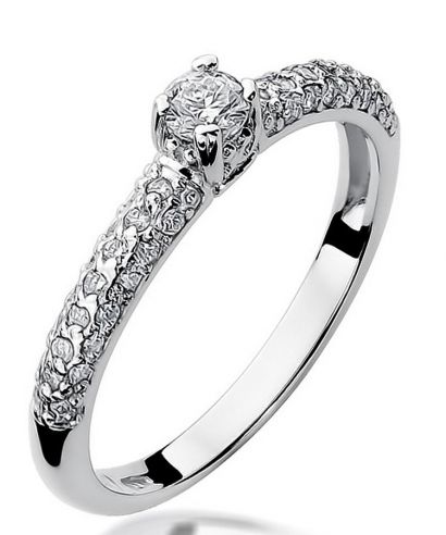Prsten Bonore - Bílé Zlato 585 - Diamant 0,15 Ct