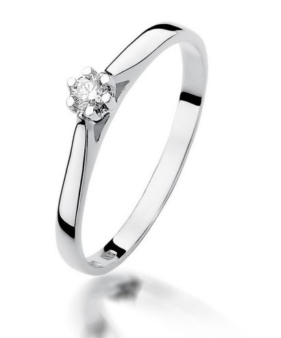 Prsten Bonore - Bílé Zlato 585 - Diamant 0,09 Ct