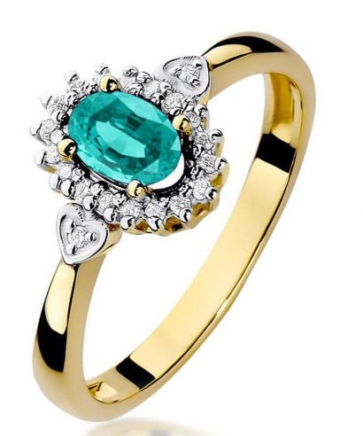 Prsten Bonore - Zlato 585 - Smaragd 0,4 Ct