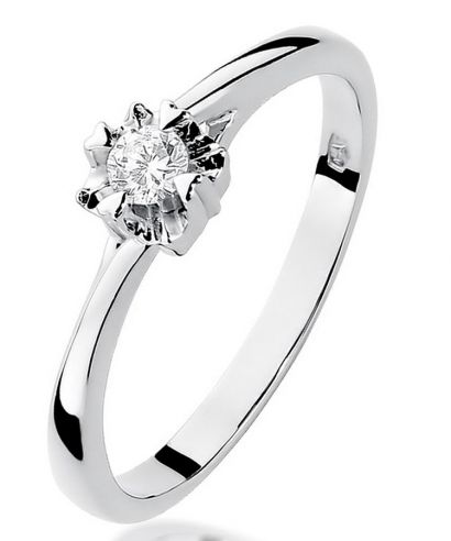 Prsten Bonore - Bílé Zlato 585 - Diamant 0,1 Ct