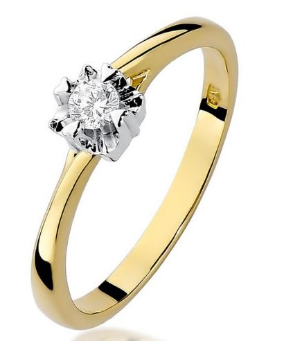 Prsten Bonore - Zlato 585 - Diamant 0,1 Ct