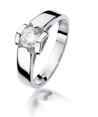 Prsten Bonore - Bílé Zlato 585 - Diamant 0,5 Ct