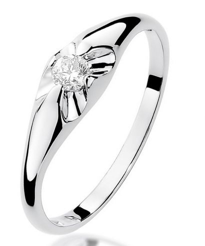 Prsten Bonore - Bílé Zlato 585 - Diamant 0,1 Ct