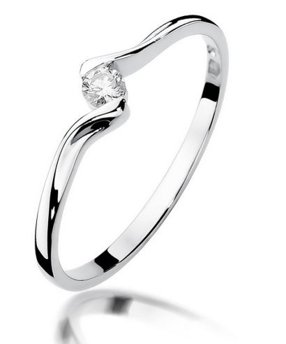 Prsten Bonore - Bílé Zlato 585 - Diamant 0,09 Ct