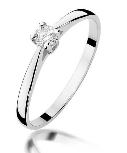 Prsten Bonore - Bílé Zlato 585 - Diamant 0,15 Ct
