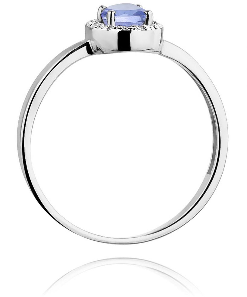 Prsten Bonore - Bílé Zlato 585 - Tanzanit 0,4 ct