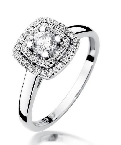 Prsten Bonore - Bílé Zlato 585 - Diamant 0,3 Ct