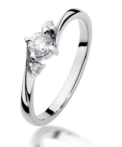 Prsten Bonore - Bílé Zlato 585 - Diamant 0,25 Ct