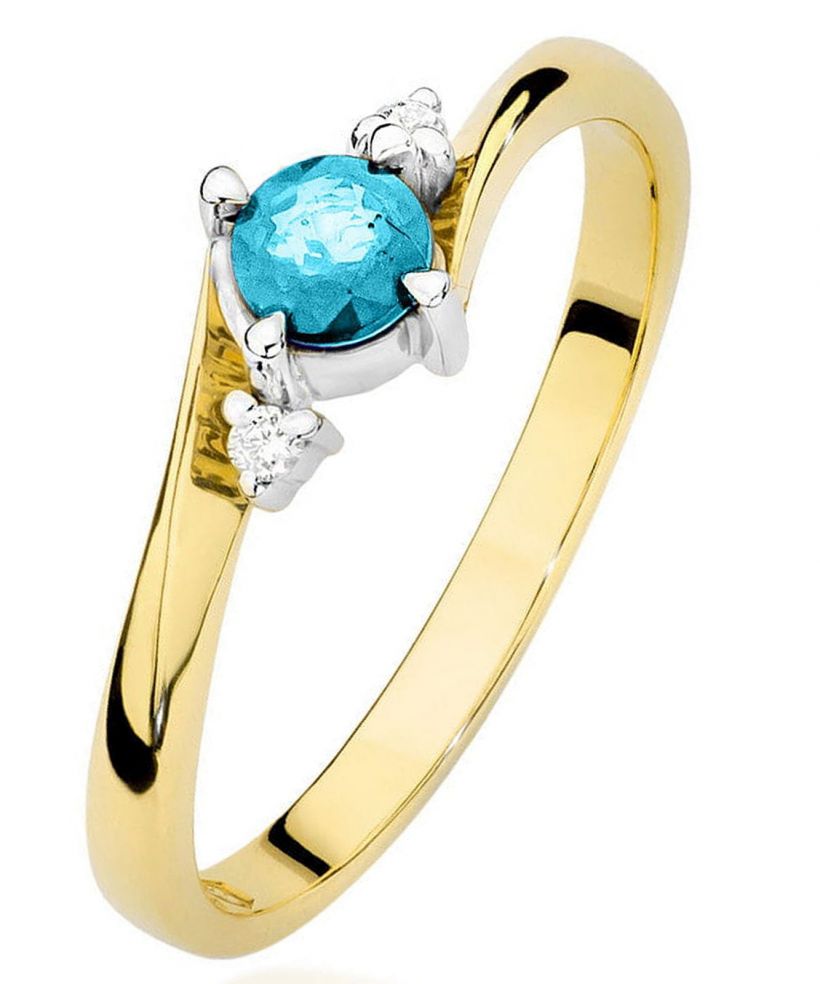 Prsten Bonore - Zlato 585 - Topaz 0,25 Ct
