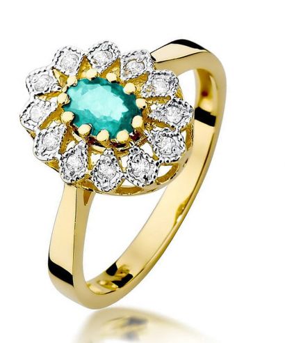 Prsten Bonore - Zlato 585 - Smaragd 0,4 Ct
