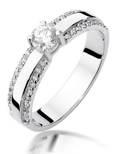 Prsten Bonore - Bílé Zlato 585 - Diamant 0,25 Ct