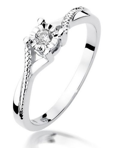 Prsten Bonore - Bílé Zlato 585 - Diamant 0,08 Ct