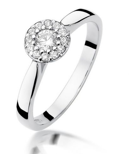 Prsten Bonore - Bílé Zlato 585 - Diamant 0,12 Ct
