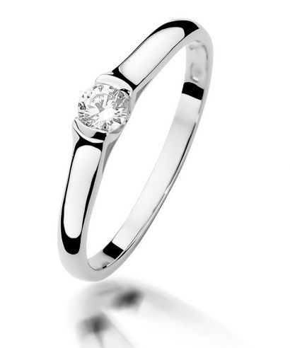 Prsten Bonore - Bílé Zlato 585 - Diamant 0,15 Ct