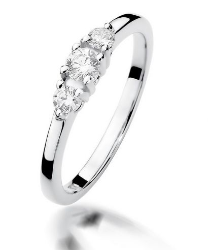 Prsten Bonore - Bílé Zlato 585 - Diamant 0,15 Ct