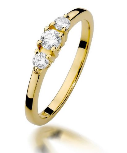 Prsten Bonore - Zlato 585 - Diamant 0,15 Ct