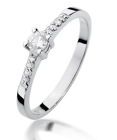 Prsten Bonore - Bílé Zlato 585 - Diamant 0,15 Ct