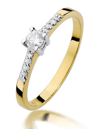 Prsten Bonore - Zlato 585 - Diamant 0,15 Ct