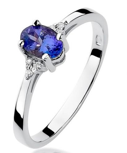 Prsten Bonore - Bílé Zlato 585 - Tanzanit 0,4 ct