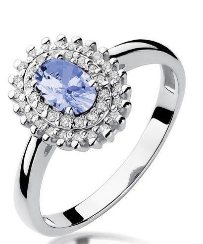 Prsten Bonore - Bílé Zlato 585 - Tanzanit 0,4 ct