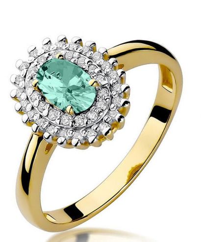 Prsten Bonore - Zlato 585 - Smaragd 0,4 Ct