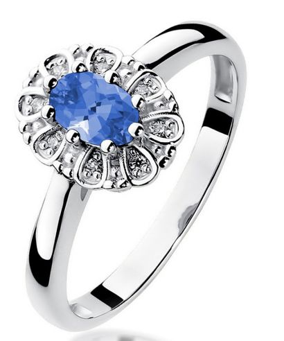 Prsten Bonore - Bílé Zlato 585 - Tanzanit 0,4 ct