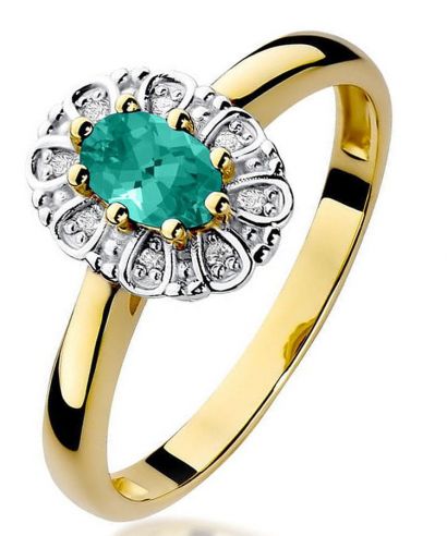 Prsten Bonore - Zlato 585 - Smaragd 0,4 Ct