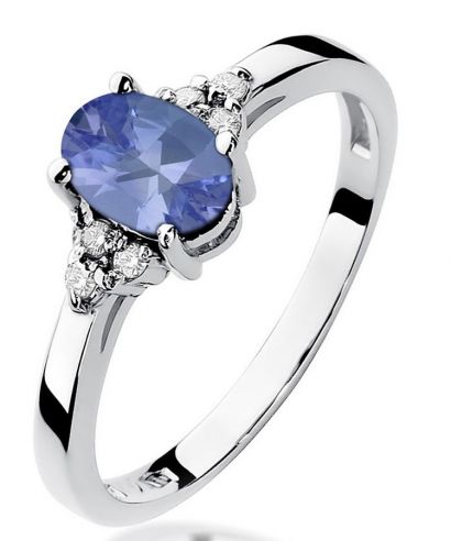 Prsten Bonore - Bílé Zlato 585 - Tanzanit 0,7 ct