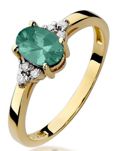 Prsten Bonore - Zlato 585 - Smaragd 0,8 Ct