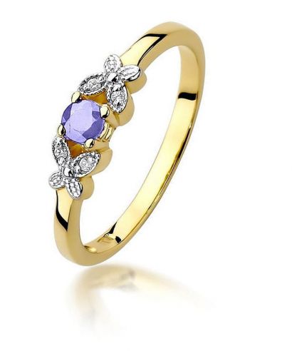 Prsten Bonore - Zlato 585 - Tanzanit 0,15 Ct