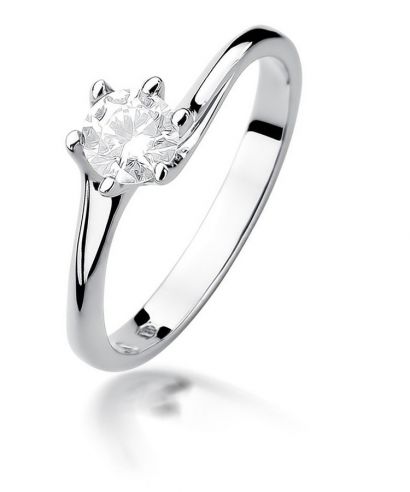 Prsten Bonore - Bílé Zlato 585 - Diamant 0,5 Ct