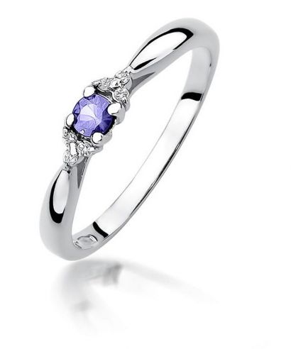 Prsten Bonore - Bílé Zlato 585 - Tanzanit 0,15 ct