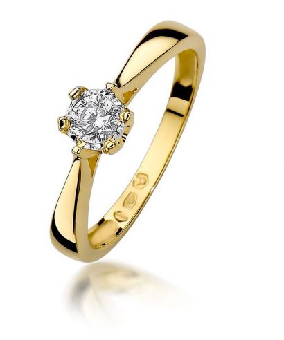 Prsten Bonore - Zlato 585 - Diamant 0,2 Ct