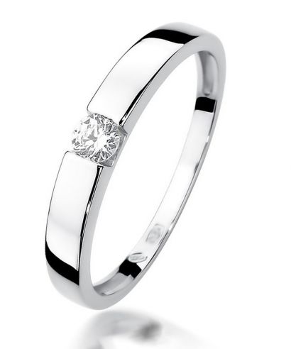Prsten Bonore - Bílé Zlato 585 - Diamant 0,12 Ct