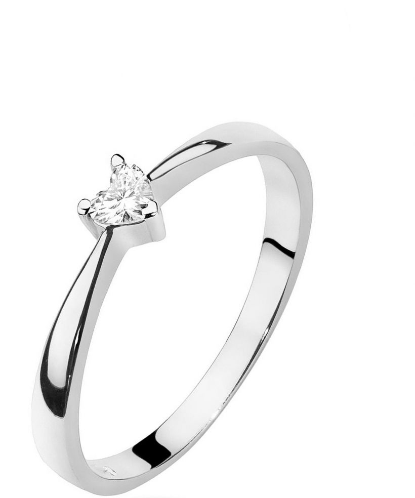 Prsten Bonore - Bílé Zlato 585 - Diamant 0,1 Ct