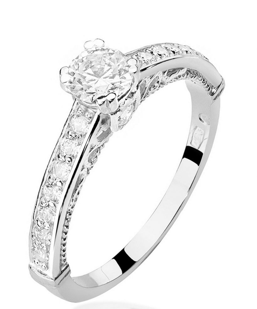 Prsten Bonore - Bílé Zlato 585 - Diamant 0,3 Ct