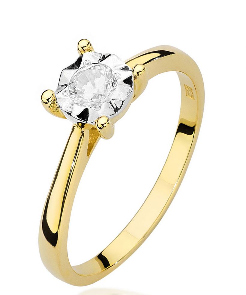 Prsten Bonore - Zlato 585 - Diamant 0,2 Ct