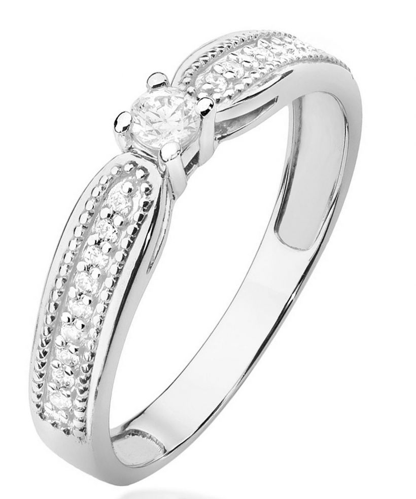Prsten Bonore - Bílé Zlato 585 - Diamant 0,08 Ct