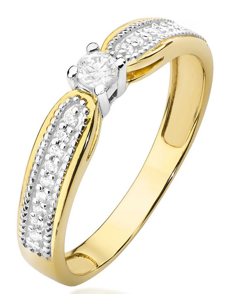Prsten Bonore - Zlato 585 - Diamant 0,08 Ct