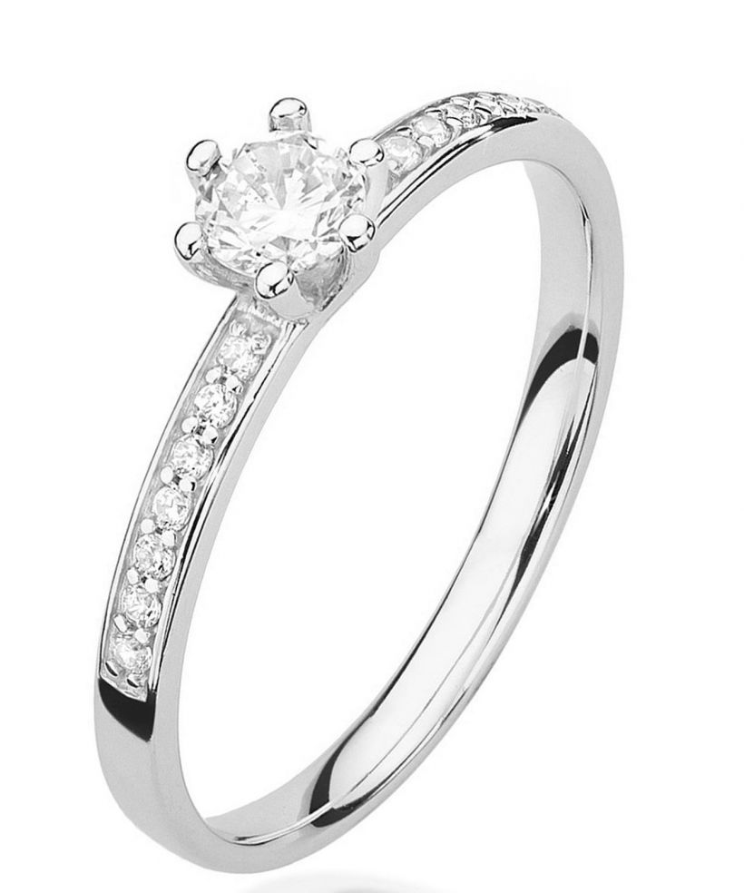 Prsten Bonore - Bílé Zlato 585 - Diamant 0,25 Ct