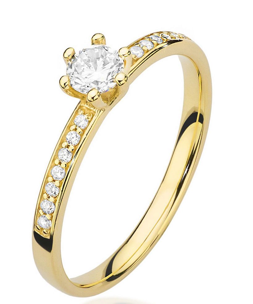Prsten Bonore - Zlato 585 - Diamant 0,25 Ct