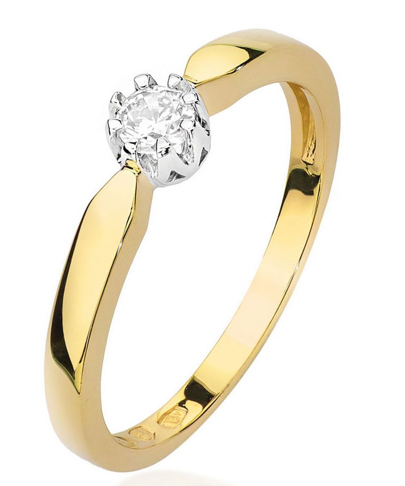 Prsten Bonore - Zlato 585 - Diamant 0,15 Ct