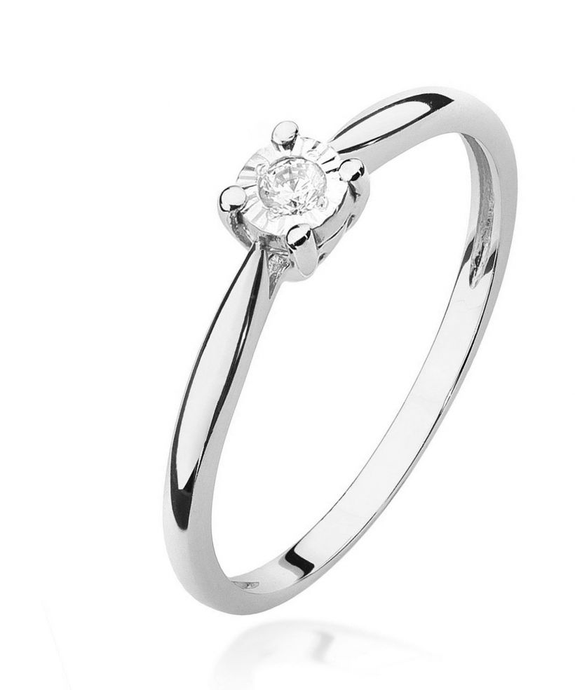 Prsten Bonore - Bílé Zlato 585 - Diamant 0,08 Ct