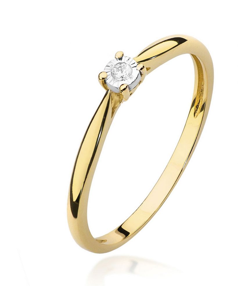 Prsten Bonore - Zlato 585 - Diamant 0,01 Ct