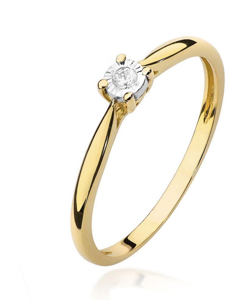 Prsten Bonore - Zlato 585 - Diamant 0,03 Ct