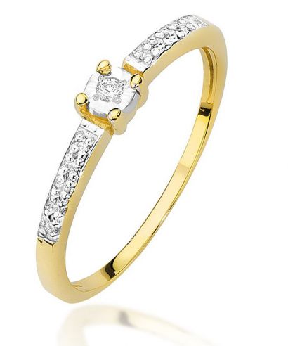 Prsten Bonore - Zlato 585 - Diamant 0,02 Ct