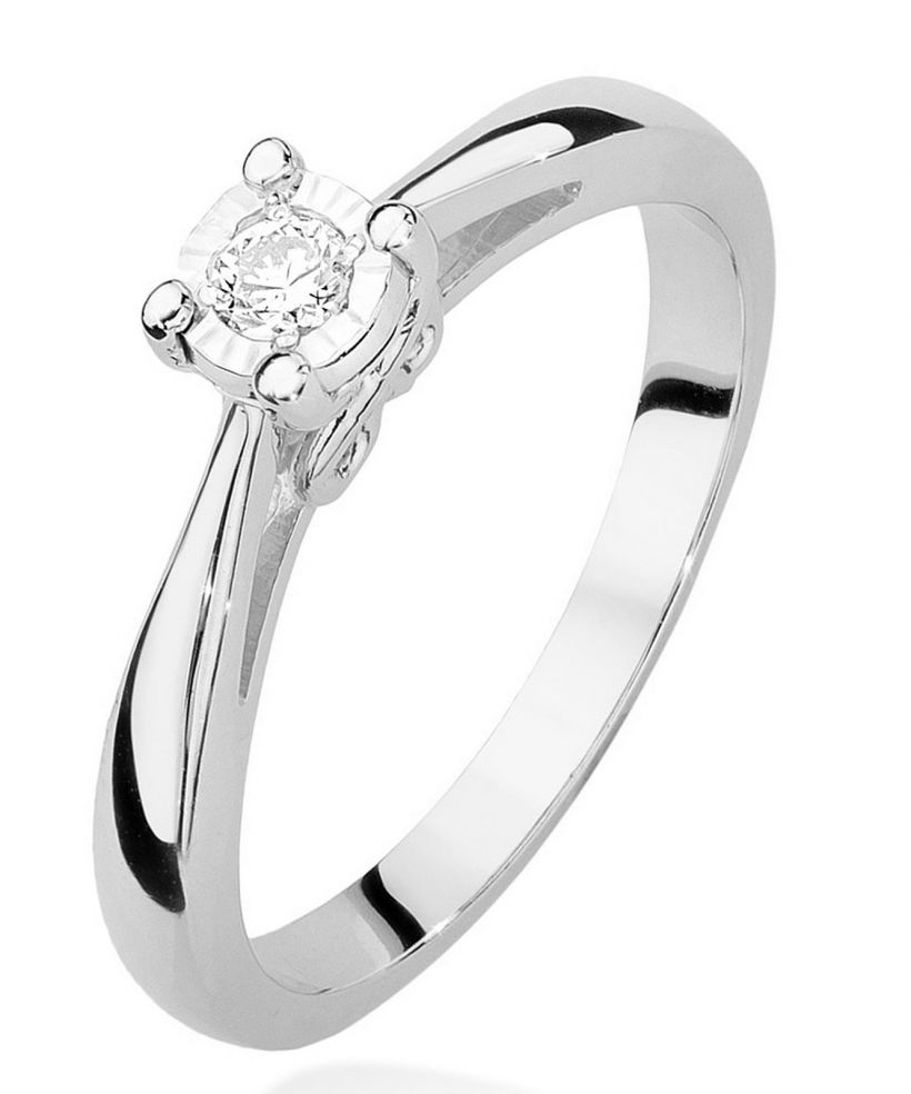 Prsten Bonore - Bílé Zlato 585 - Diamant 0,08 Ct